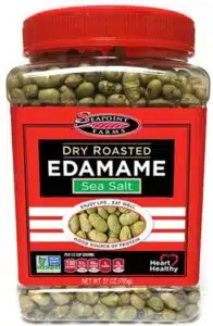 tub of dry roasted edamame by seapoint farms