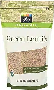 Organic Green Lentils by whole foods