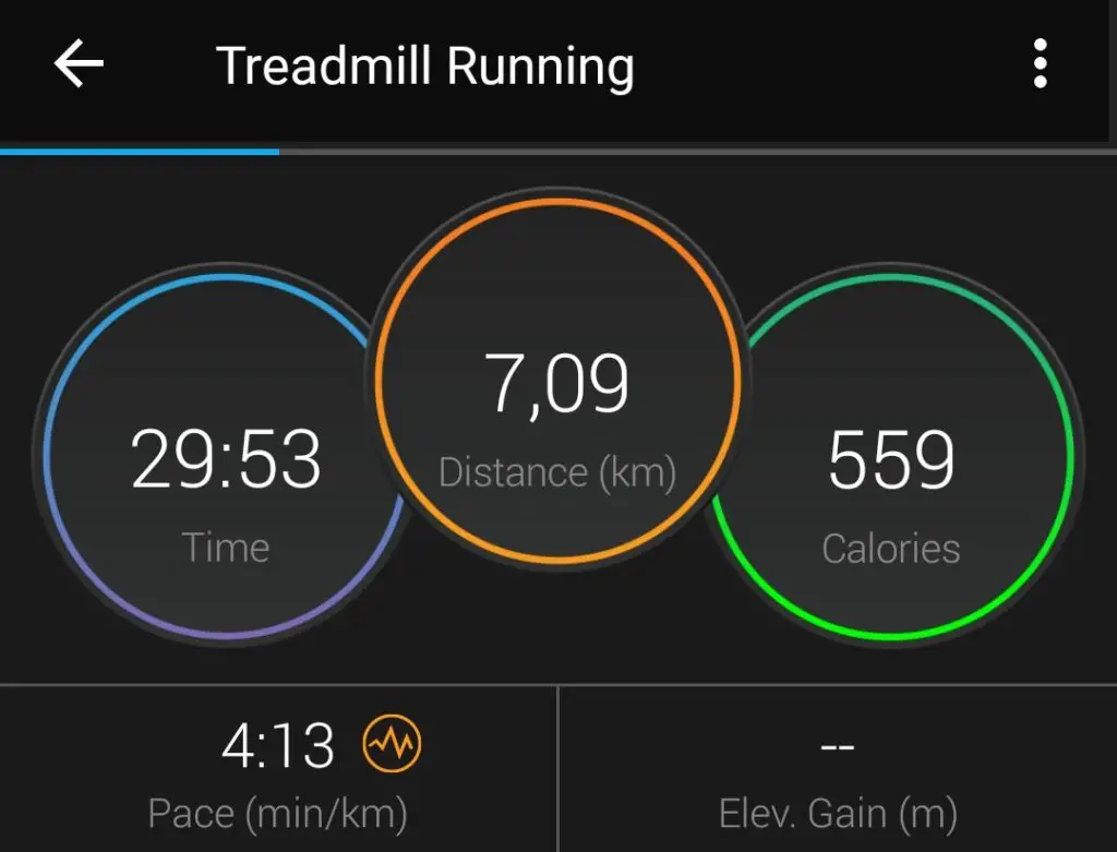 treadmill calories burned