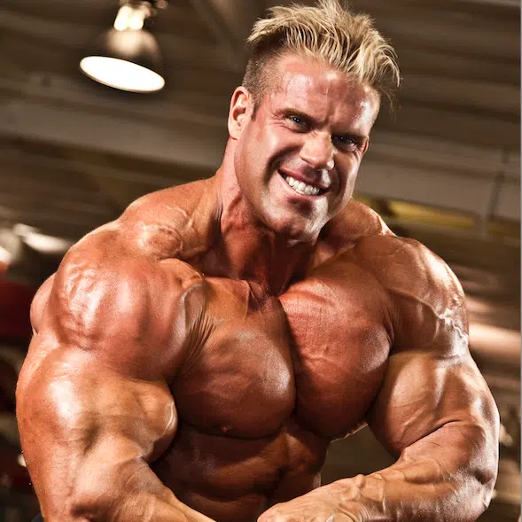 Legendary bodybuilder jay cutler flexing